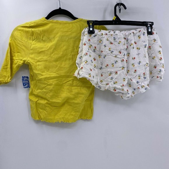 Free People Up Late Crop Top Shorts Pajama set M - Picture 2 of 5